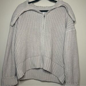 Princess Polly Light Gray Knit Cardigan